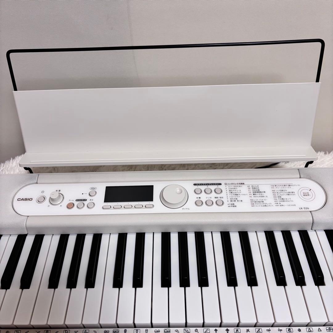 CASIO カシオ 電子キーボード 光ナビゲーション LK-526 - メルカリ