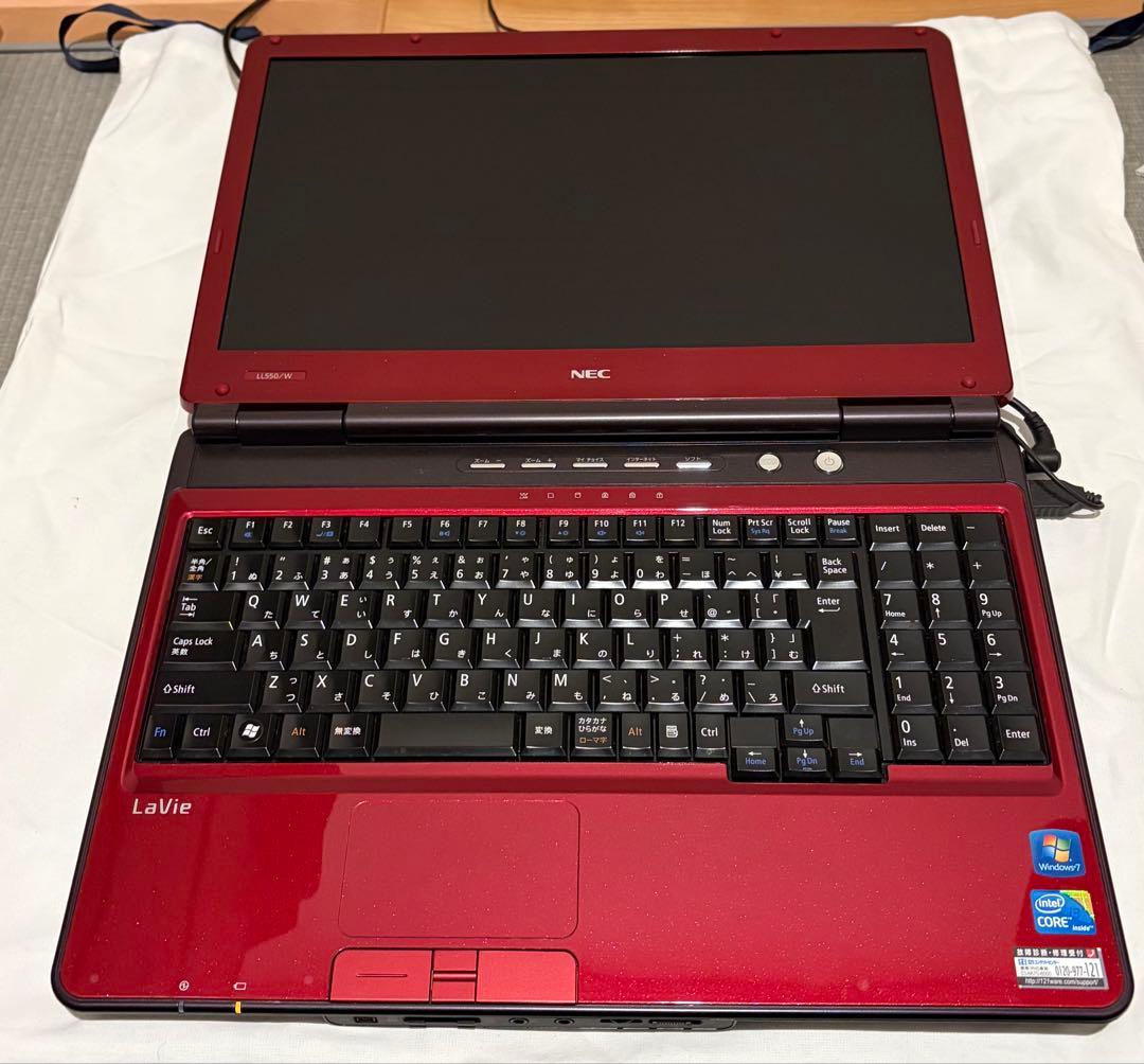 NEC LaVie レッドノートPC 本体 - メルカリ