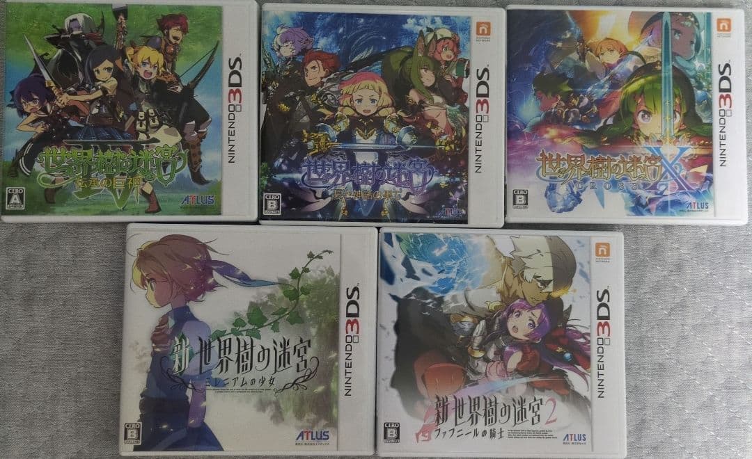 世界樹の迷宮５本セット（ⅳ、ⅴ、x、新1、新2） 世界樹の迷宮5本セット（ⅳ、ⅴ、x、新1、新2） - メルカリ