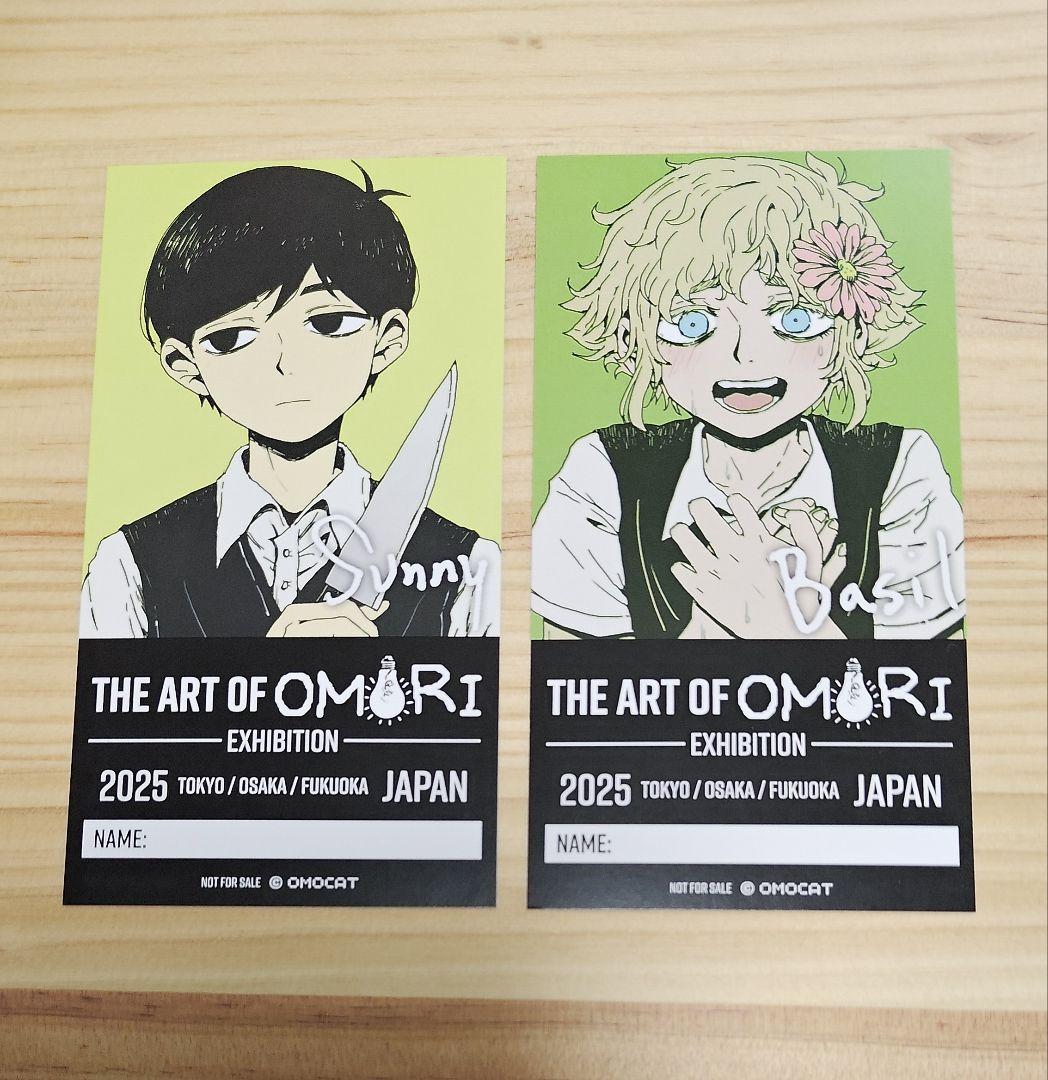 サニー＆バジル 入場特典チケット風カード オモリ展 OMORI展 - メルカリ