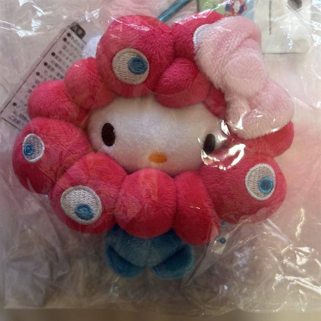 万博限定 ミャクミャクキティ なりきりぬいぐるみ カラビナ サンリオ