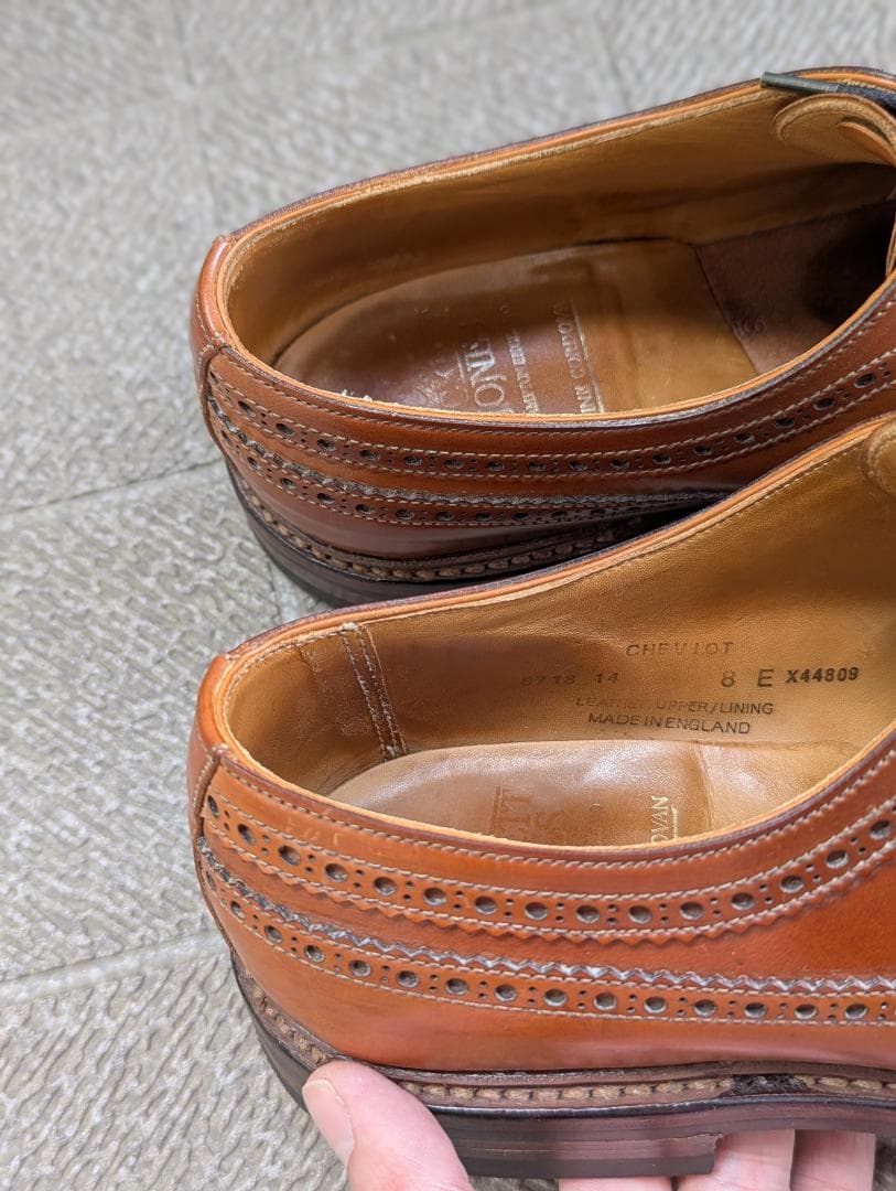 は*や様 クロケット＆ジョーンズ CHEVIOT ウイスキー コードバン 8E