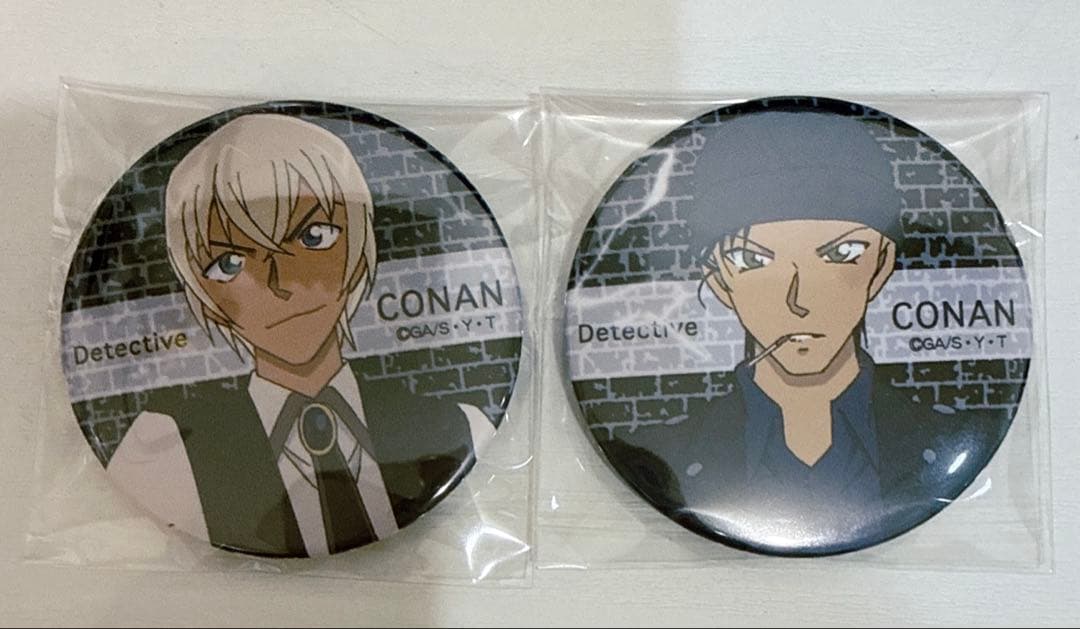 名探偵コナン 赤井秀一 安室透 コナンカフェ 2016 缶バッジ セット