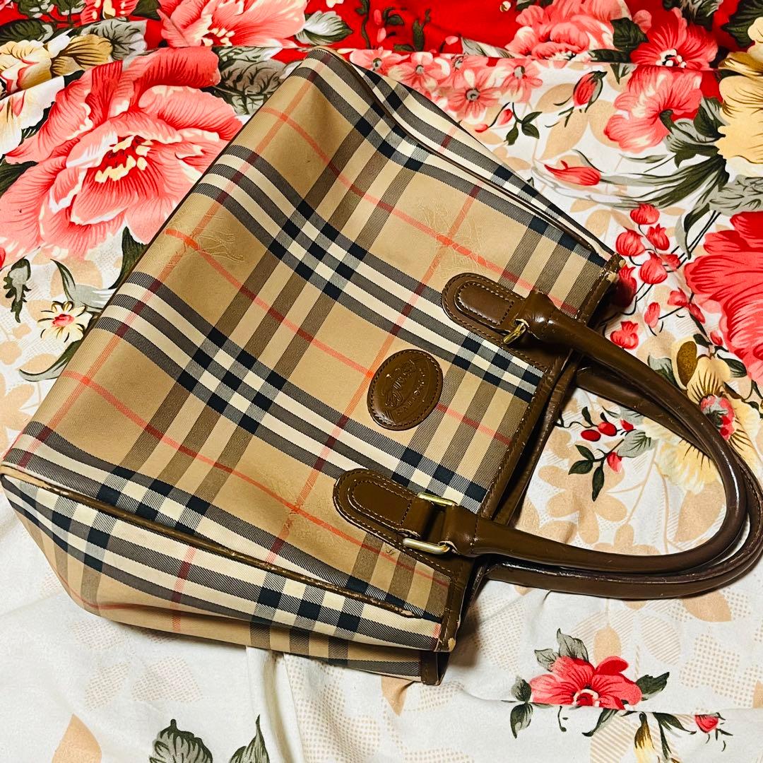 ☆BURBERRY☆バーバリー☆ノヴァチェック☆ハンドバッグ☆カバン☆旧