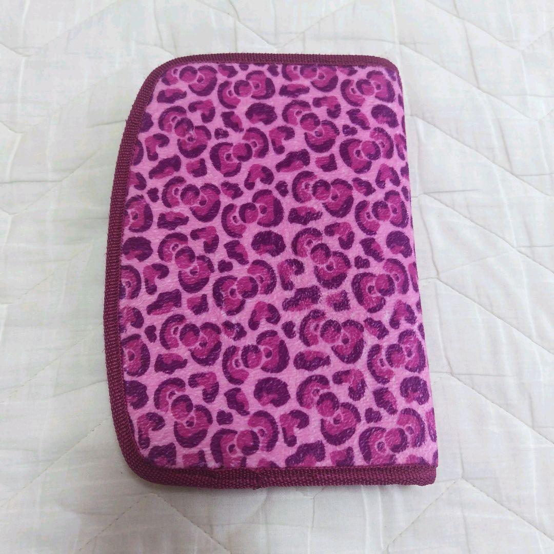 ハローキティ / 母子手帳 マルチ ケース ヒョウ柄】平成 レトロ レア