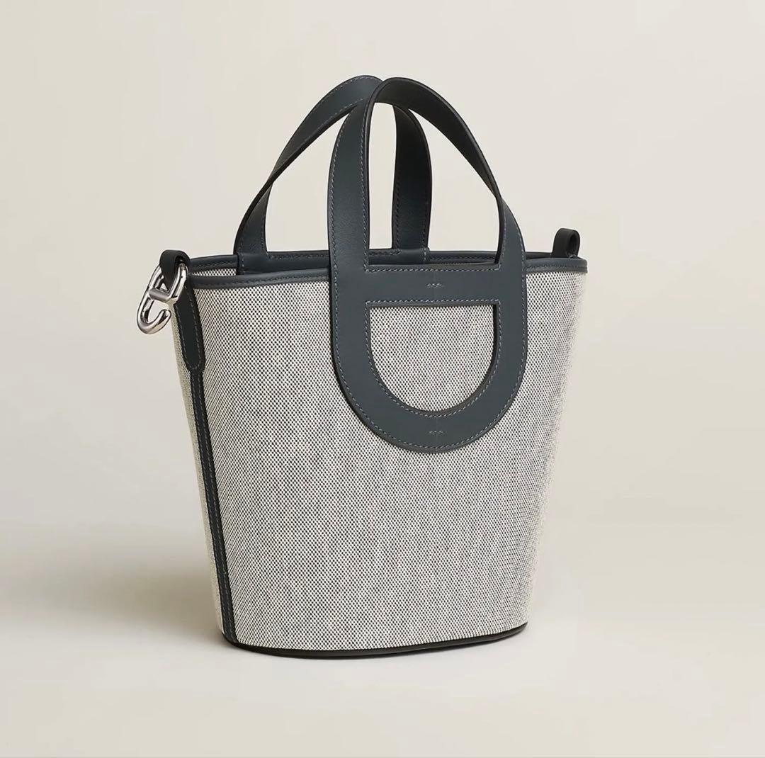 HERMES インザループ 18 黒 ブラック キャンバス - メルカリ