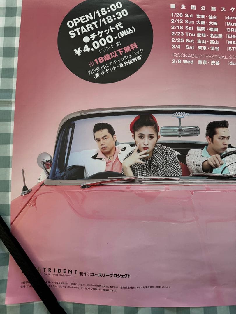 The Biscats 2023年ツアー 非売品 B2 ポスター - メルカリ