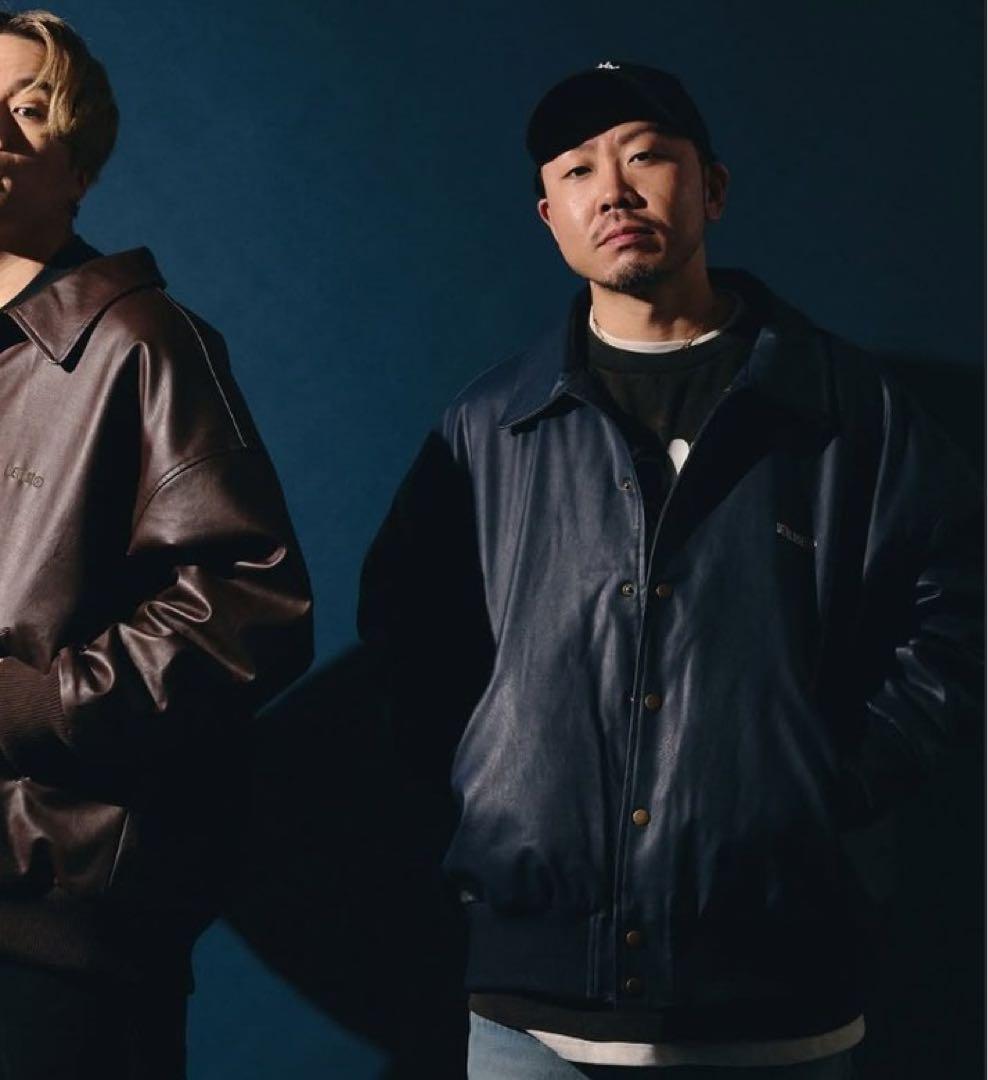 スカイ様専用新品デビルユースPUレザー中綿Varsity JKT navy-XL - メルカリ