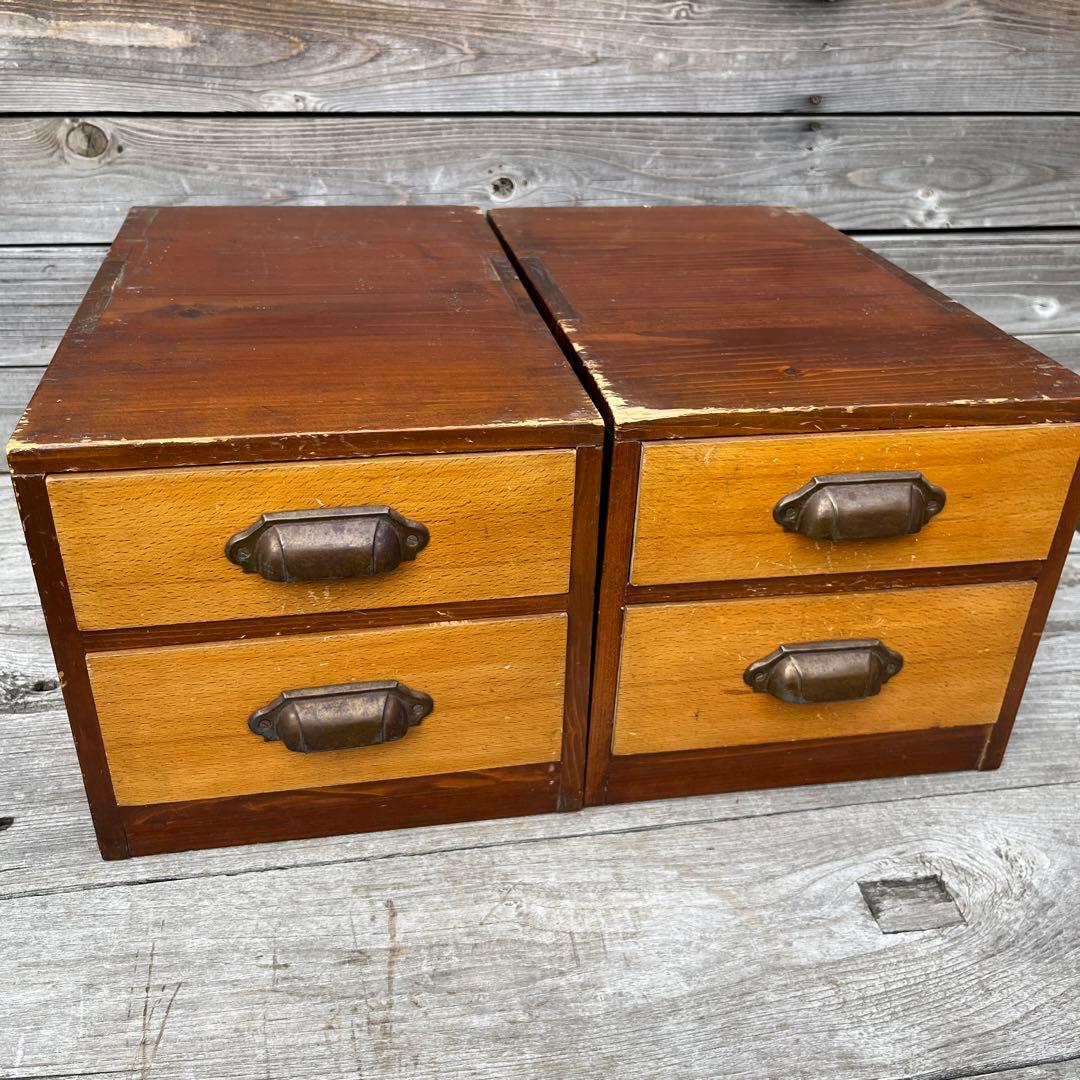 ヴィンテージ引き出し棚2個セット 楽天市場】【3/1限定！全品5％OFFクーポン配布中】 チェスト おしゃれ