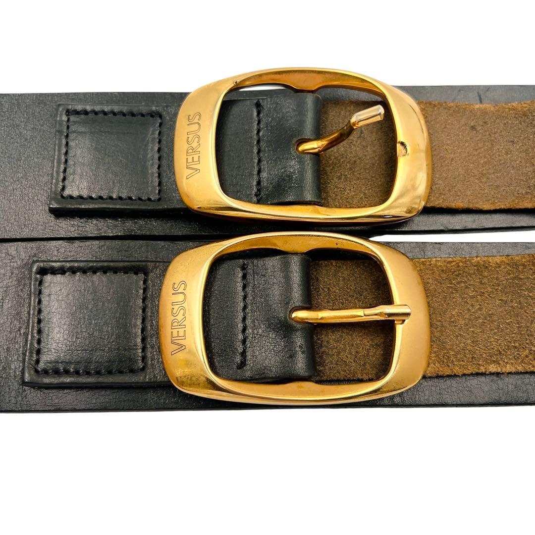 専用 VERSUS VERSACE 110/95 ブラック ベルト 7611 - メルカリ