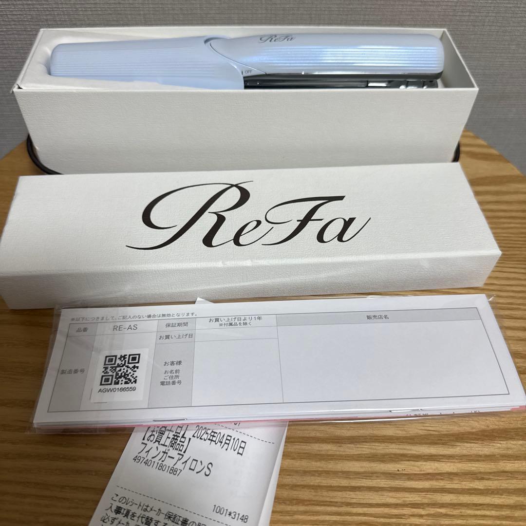美品　ReFa リファ　フィンガーアイロン ホワイト USB充電ケーブル付属 ReFa（リファ） 【LINEお友だち登録でクーポンプレゼント！】 リファ