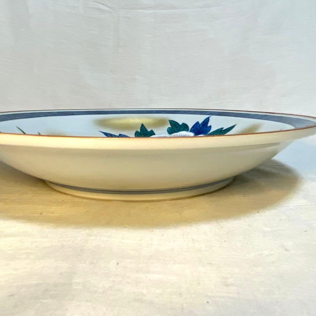 九谷焼 皿 飾皿 松山 金襴手 金彩 共箱⑨