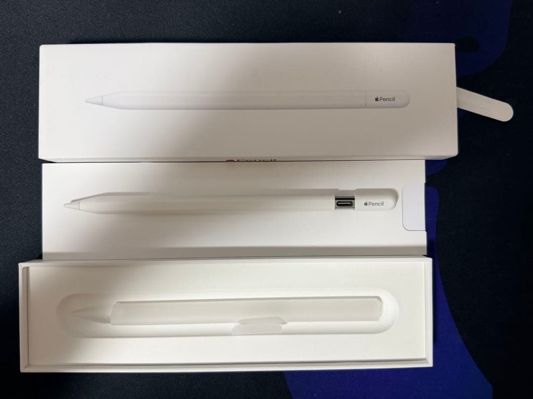 【美品・ケース付】Apple Pencil USB-C（アップル純正） apen3-001.jpg
