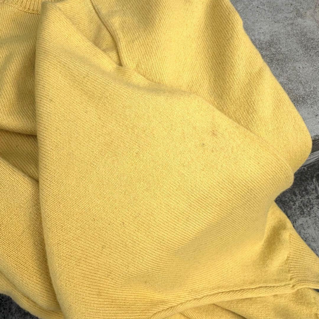 Yonetomi リジッドカシミヤ ニット YELLOW 3 - メルカリ