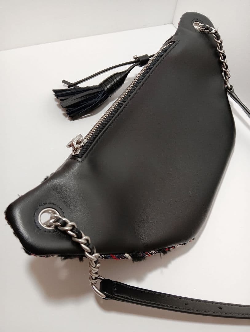 トリーバーチ 61482 FLEMING TWEED BAG ウエストバッグ - メルカリ