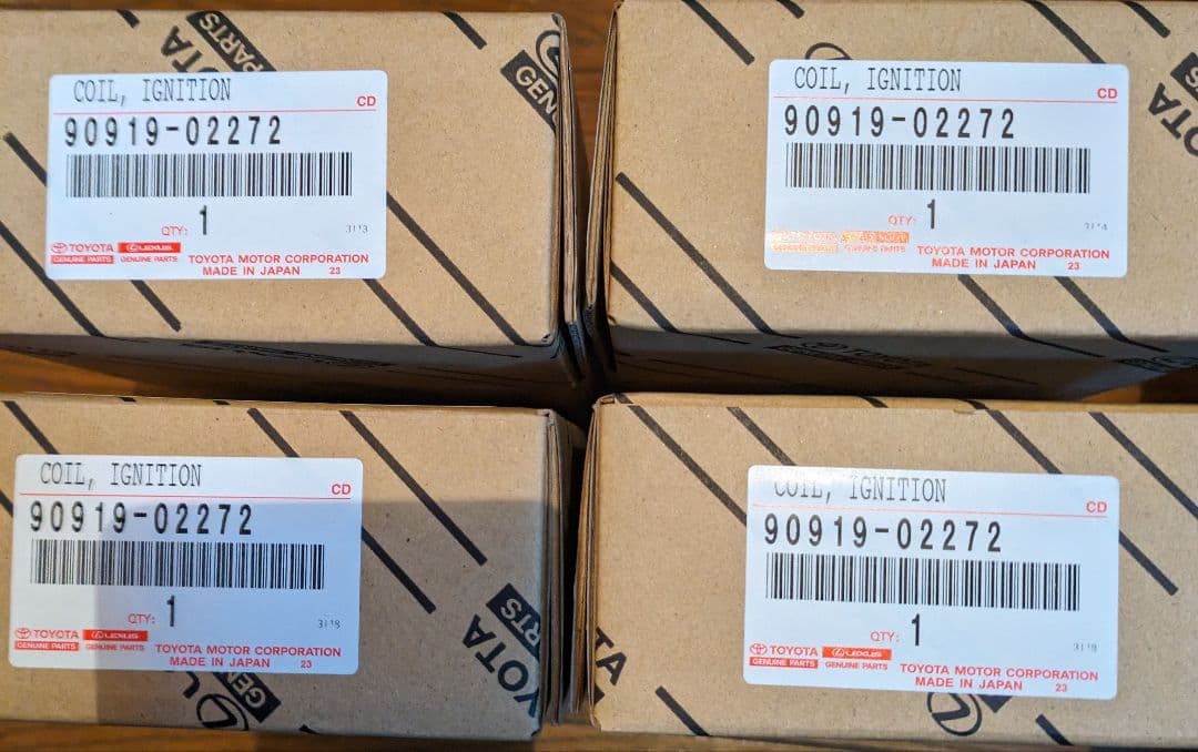 トヨタ　純正　イグニッションコイル4本セット　90919-02272 楽天市場】新品 強化 イグニッションコイル 4本SET カローラツーリング
