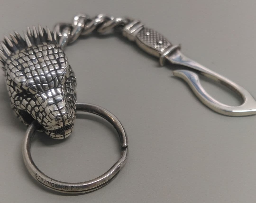 ドロヘドロ カイマン キーチェーン 入手困難 シルバーアクセサリー 大