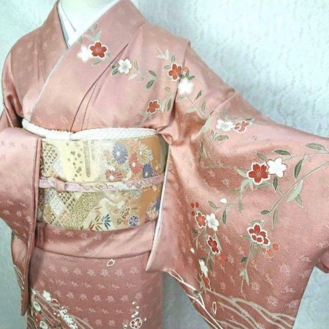 正絹 訪問着 4点 フルセット 入学式 卒業式 結婚式 お宮参り 七五三 人気の正絹訪問着レンタル、七五三や卒業式・入学式の母親着物 レンタル