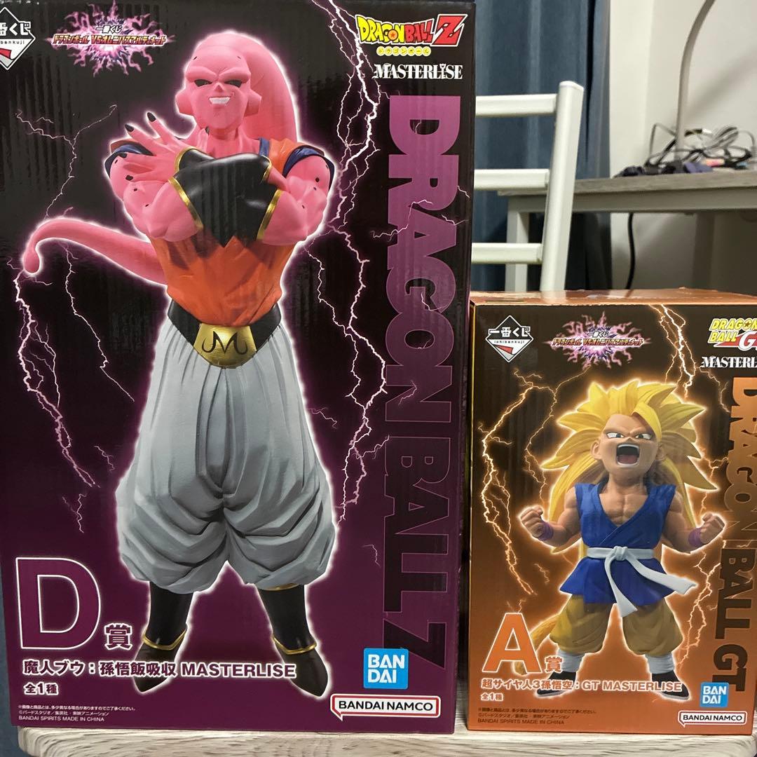 一番くじ ドラゴンボール D賞 魔神ブウ、A賞 超サイヤ人3 孫悟空 開封
