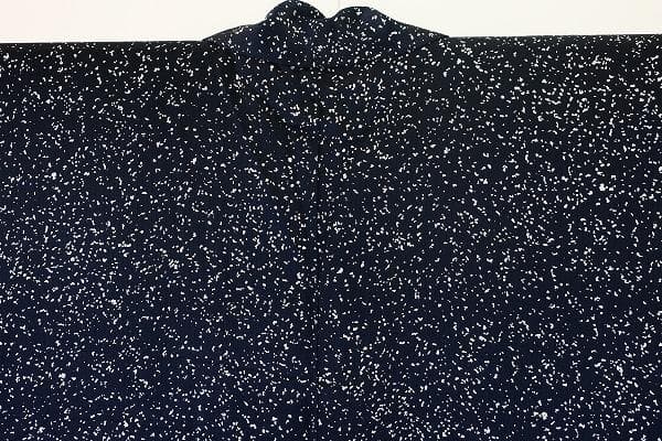 ☆専用☆美品 小紋 身丈159cm 黒色 シルバー 蒔糊散らし お洒落 正絹