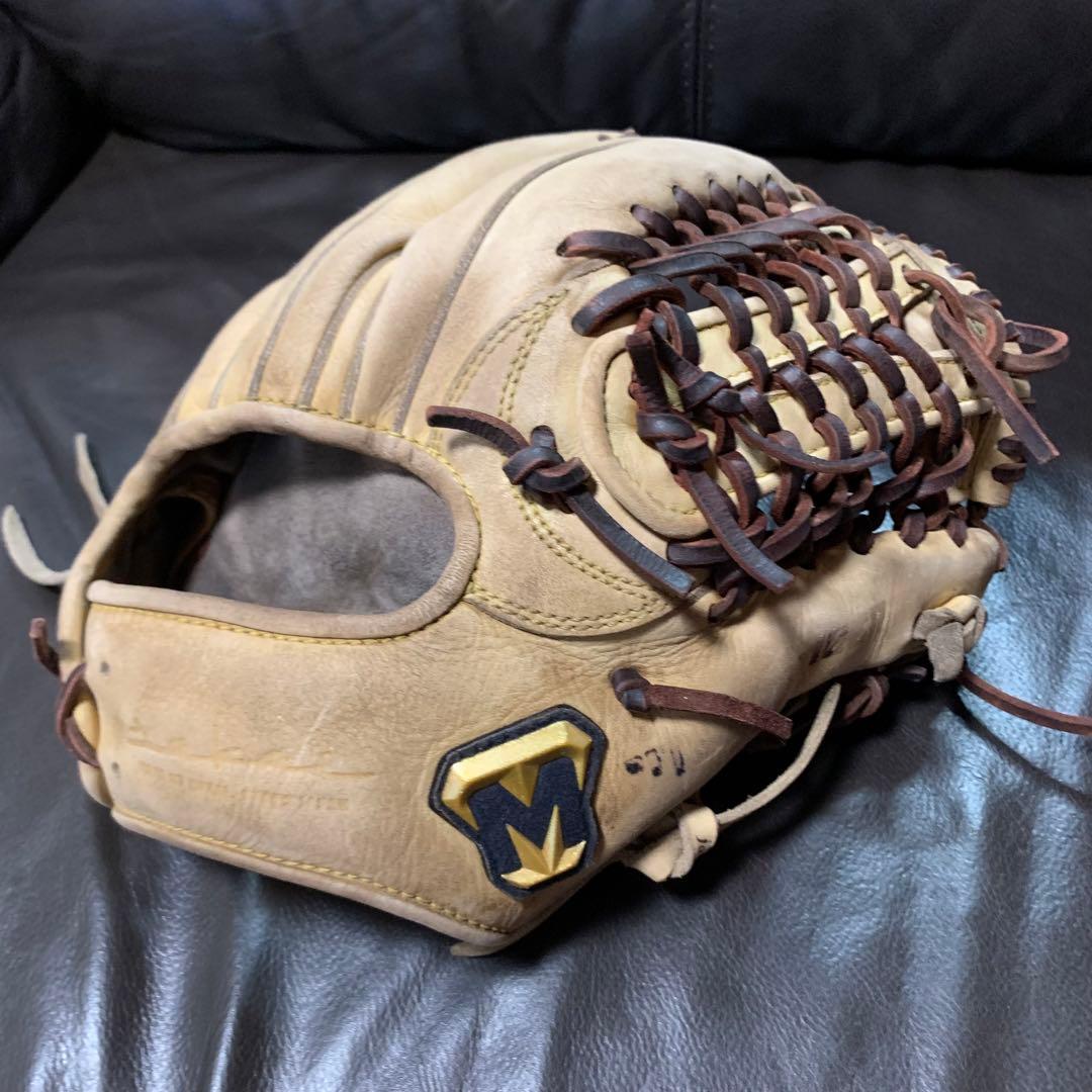 ミツワタイガー　硬式内野手用グローブ 全紐交換済み (高校野球対応)】 ミツワタイガー 硬式グローブ / 内野手