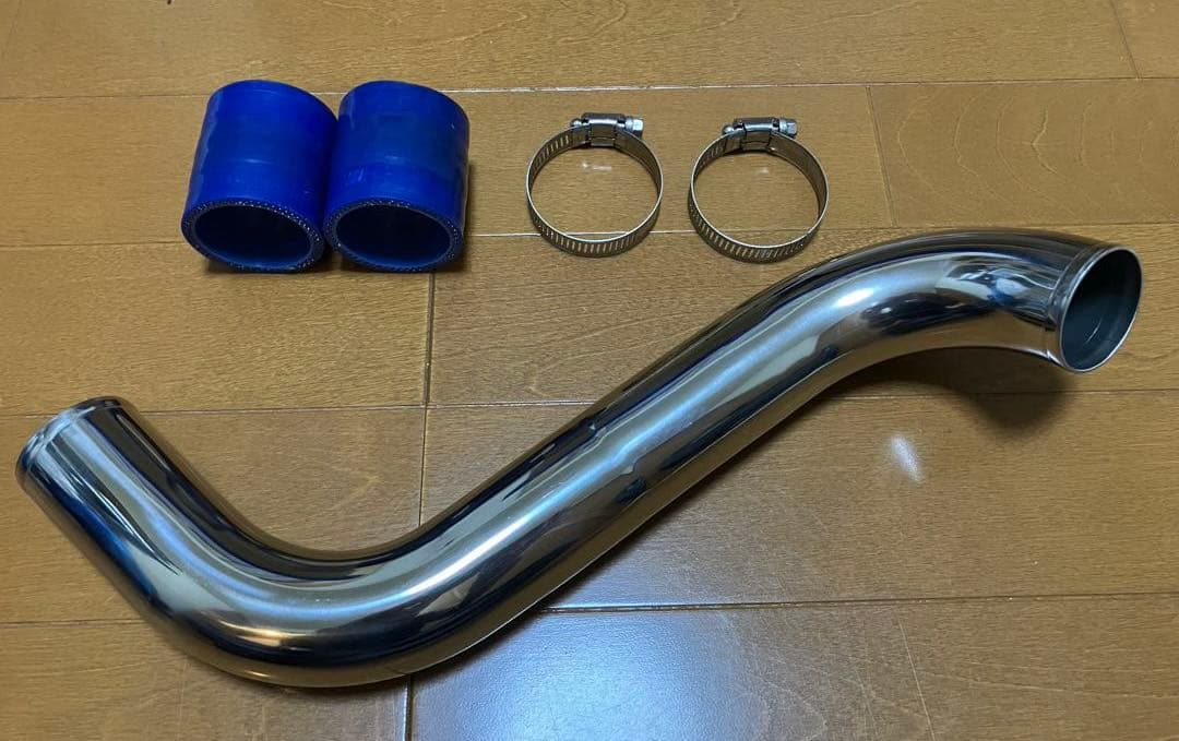 ジムニー　JB64　インテークパイプ　スロットル側　メタルワークスナカミチ ジムニー JB64 インテークパイプ ステンレス スロットル側 : メタル