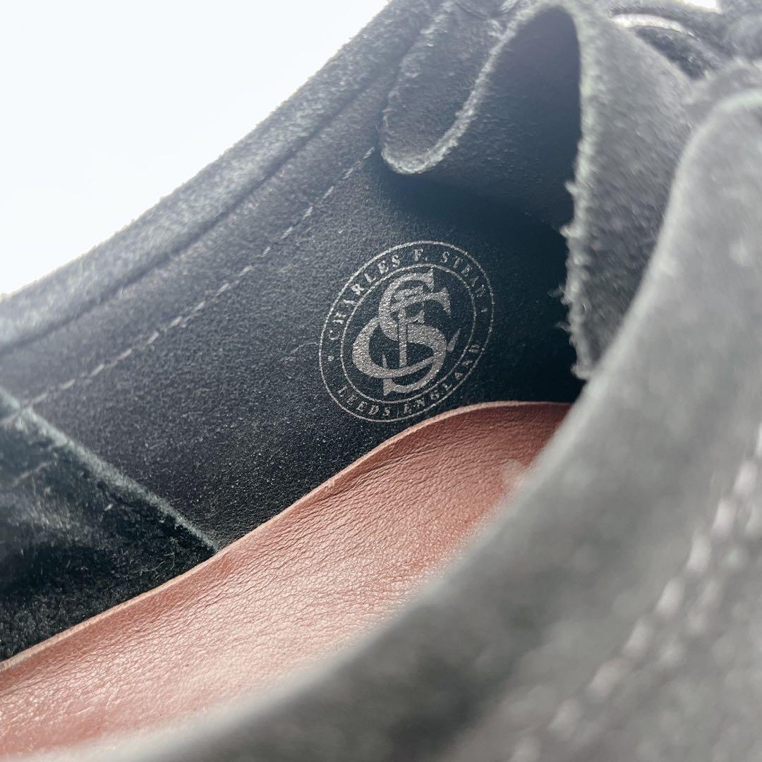 訳アリ❗️定番 クラークス ワラビー モカシンシューズ 黒 スエード 26.5cm