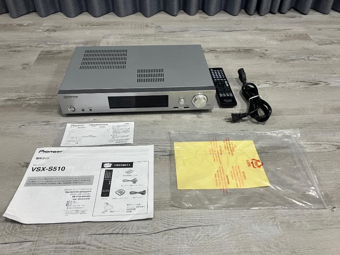 【美品】Pioneer VSX-S510 AVアンプ 本体 動作確認済 本格的なサラウンドを楽しめるスリムなAVアンプ「VSX-S510」を新発売
