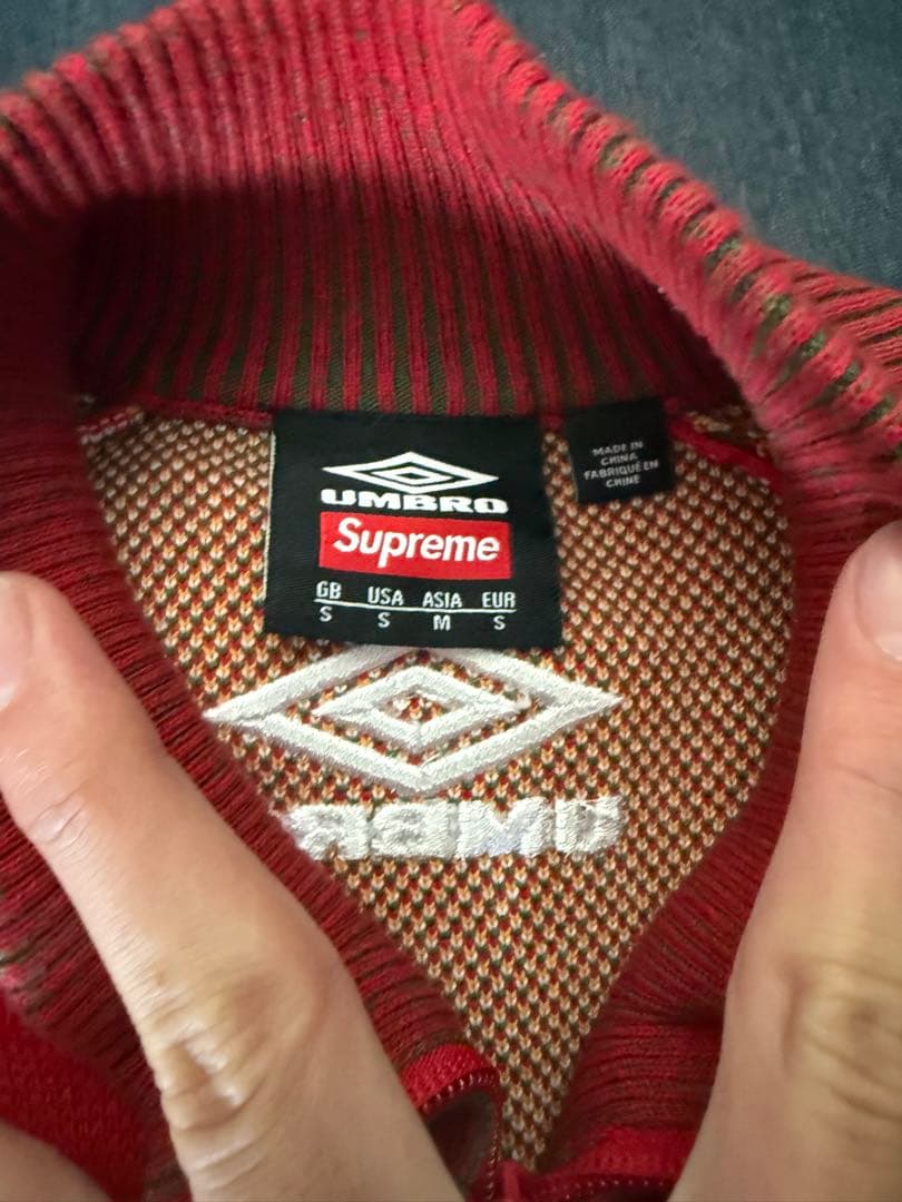 断*男様 Supreme x Umbro Zip Up Sweater 