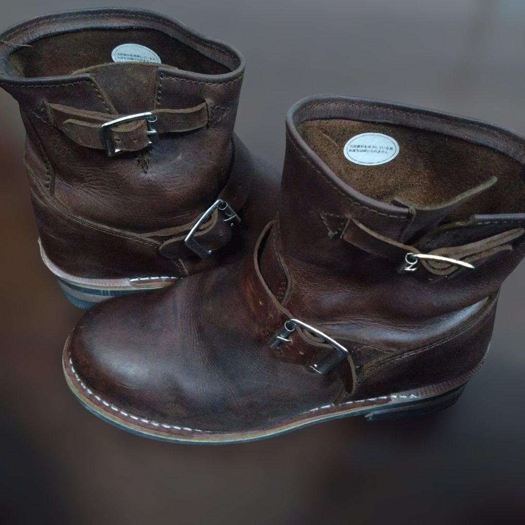 ゴールデンレトリバー　本革　オイルヌバック　エンジニア　ブーツ　26.5cm