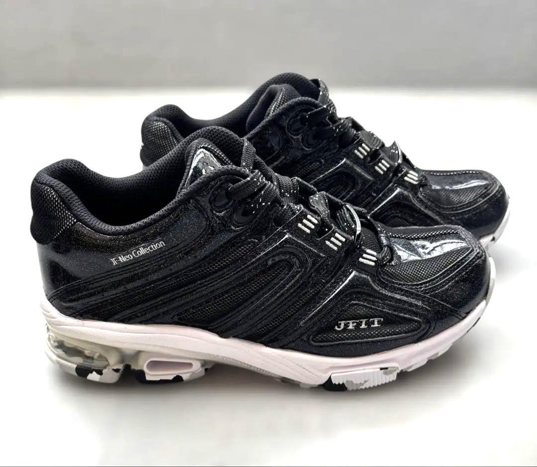 【美品】JFIT（JF Neo ）フィットネスシューズ ブラック 24.5cm