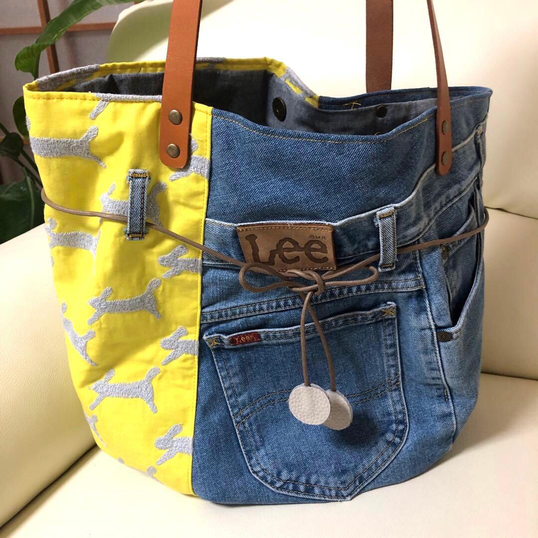 ミナペルホネン ＊ハンドメイド　Poco bag 《ランランラン》リメイクデニム