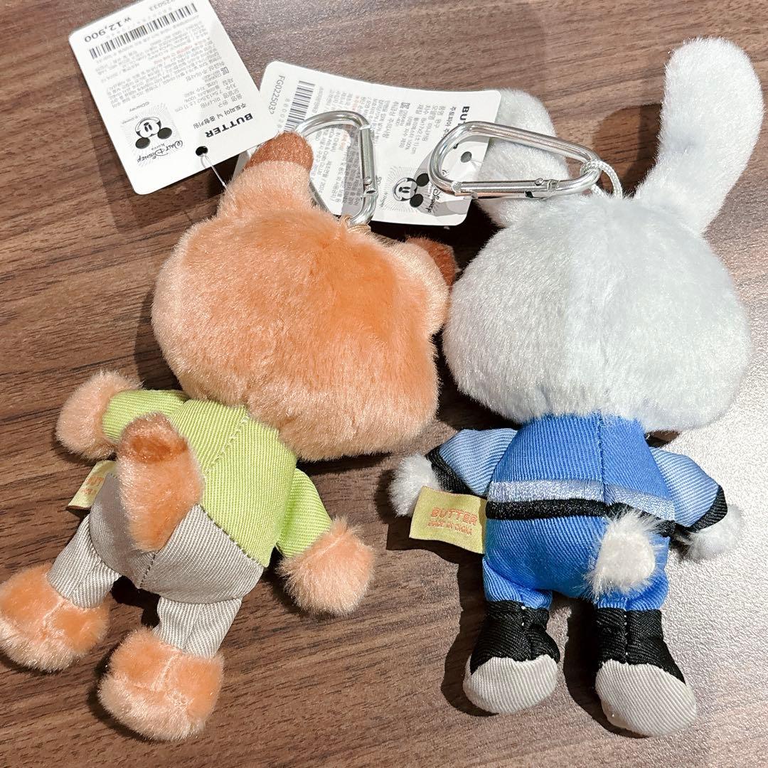 韓国限定】ズートピア ニック ジュディ キーホルダー セット