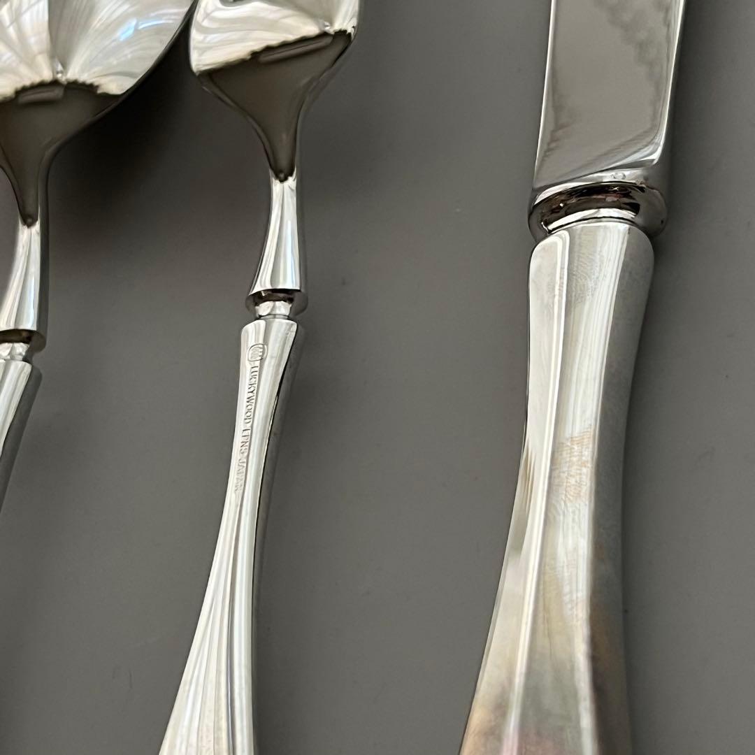 未使用品 ラッキーウッド エデン廃盤品 ディナーカトラリーセット 40μ