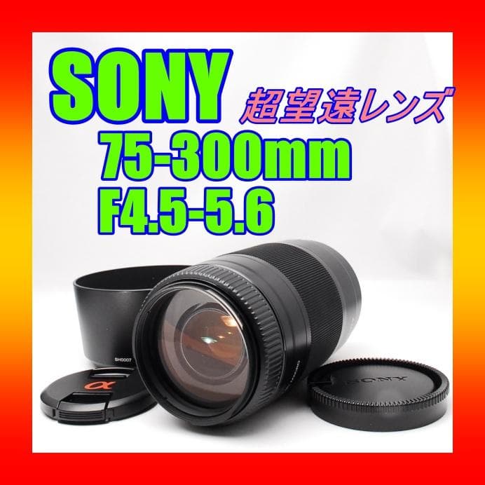 Love様専用 SONY ソニー75-300mm レンズフード付き 望遠レンズ - メルカリ