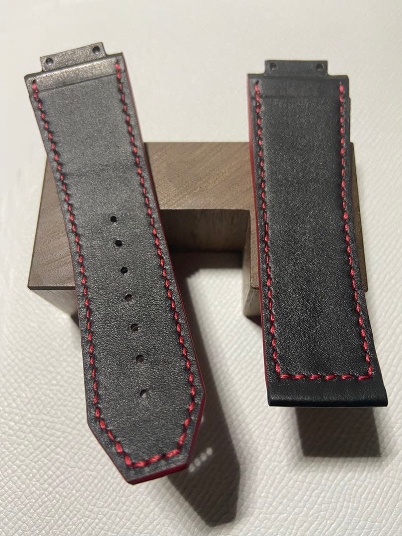 ✓【オーダー製作】ウブロ（HUBLOT）専用レザーストラップ - メルカリ