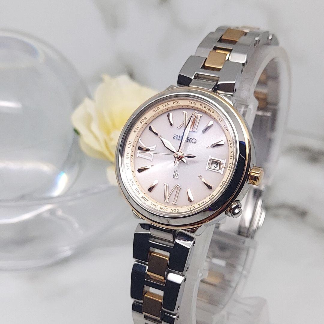 【美品】SEIKO セイコー ルキア lk レディース 電波ソーラー デイト セイコー ルキア＞ソーラー電波シリーズより、 しなやかな女性らしさを