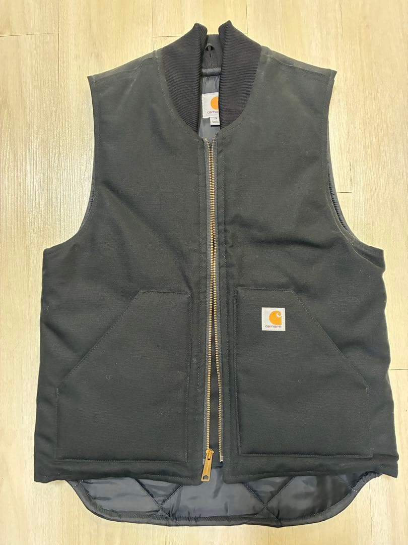 Carhartt カーハート　ワークスベスト　黒色 Carhartt（カーハート） ワークベスト CARHARTT LOOSE FIT WASHED DUCK