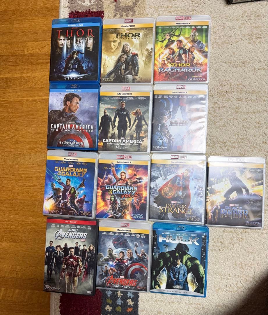 マーベル映画 ブルーレイ コレクション - メルカリ