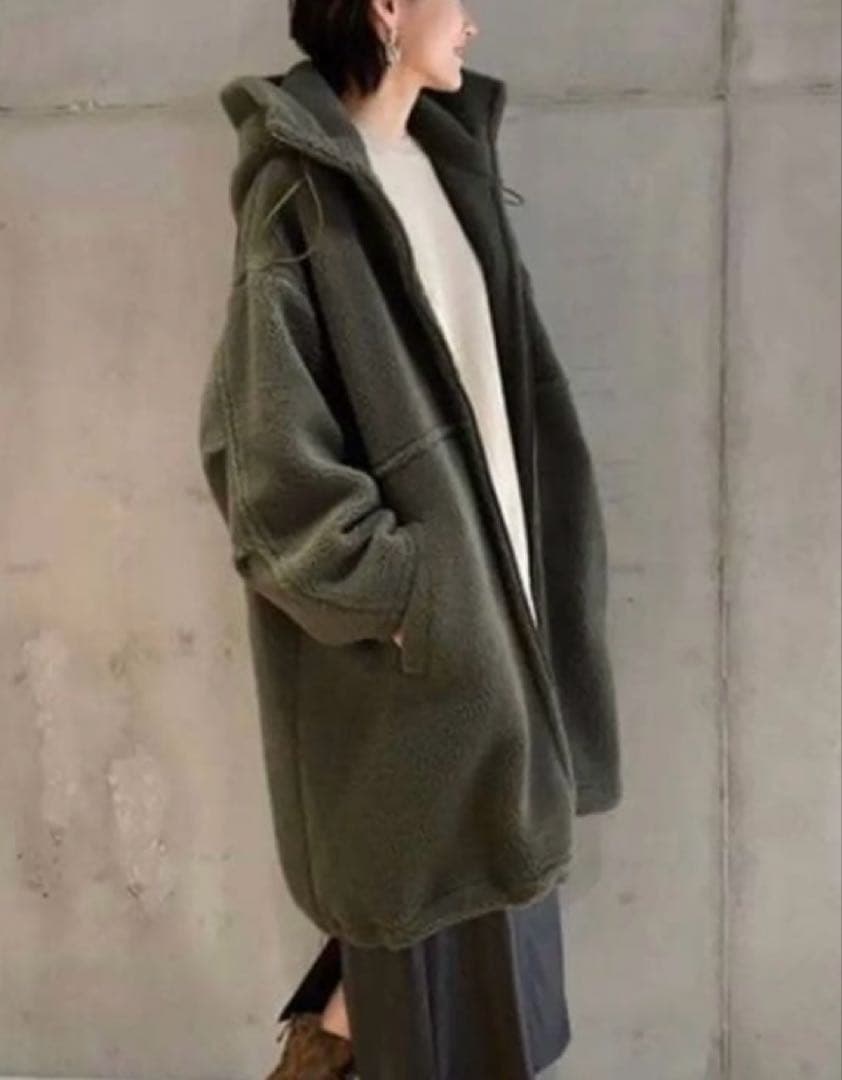 美品✨journalジャーナルスタンダード カーキボアフードビッグモッズ