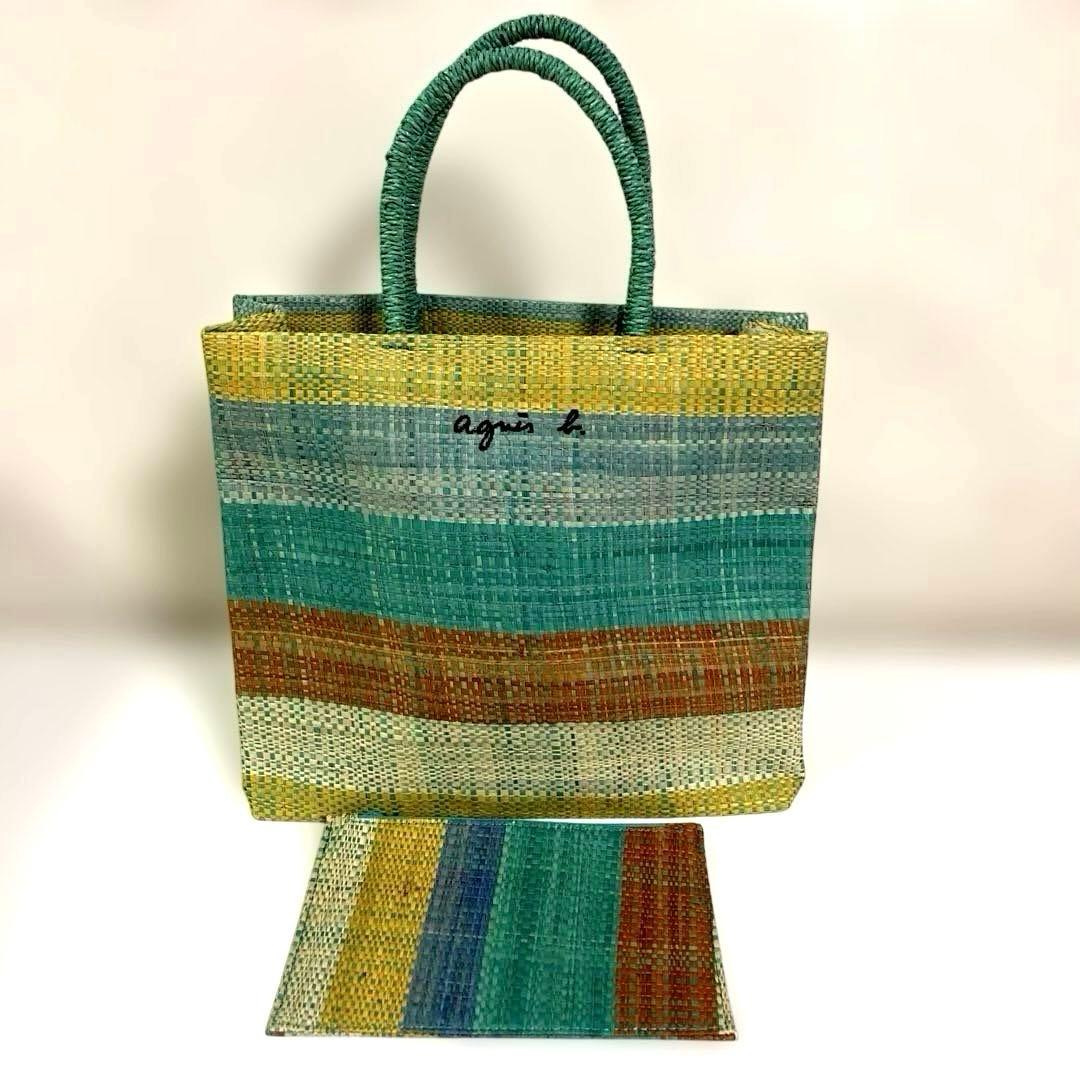 《クローバー》新品未使用アニエスベー　かごバッグ　マダガスカルトートバッグ