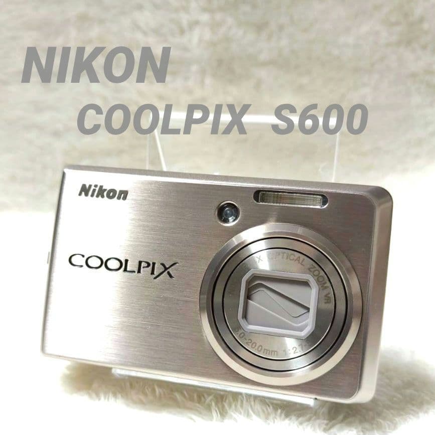 NIKON COOLPIX S600 シャンパンゴールド オールドコンデジ - メルカリ