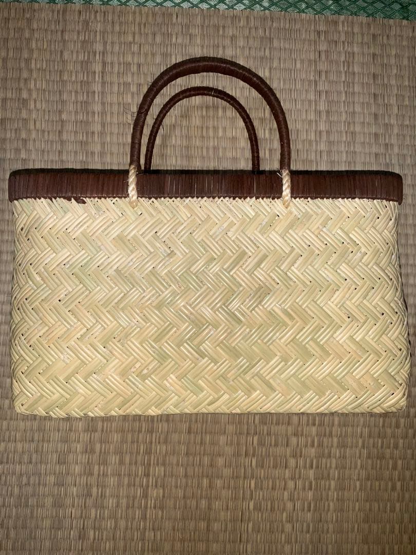 鳥越竹細工　市場かご　新品　●特選●2個セット　大中セット●期間限定● suzutakebag13_1.jpg