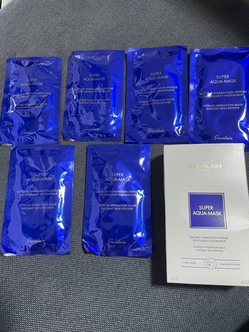 Guerlain SUPER AQUA-MASK 6枚入り　定価19,690円 Super Aqua-Mask ⋅ Intense Hydration Mask ⋅ GUERLAIN