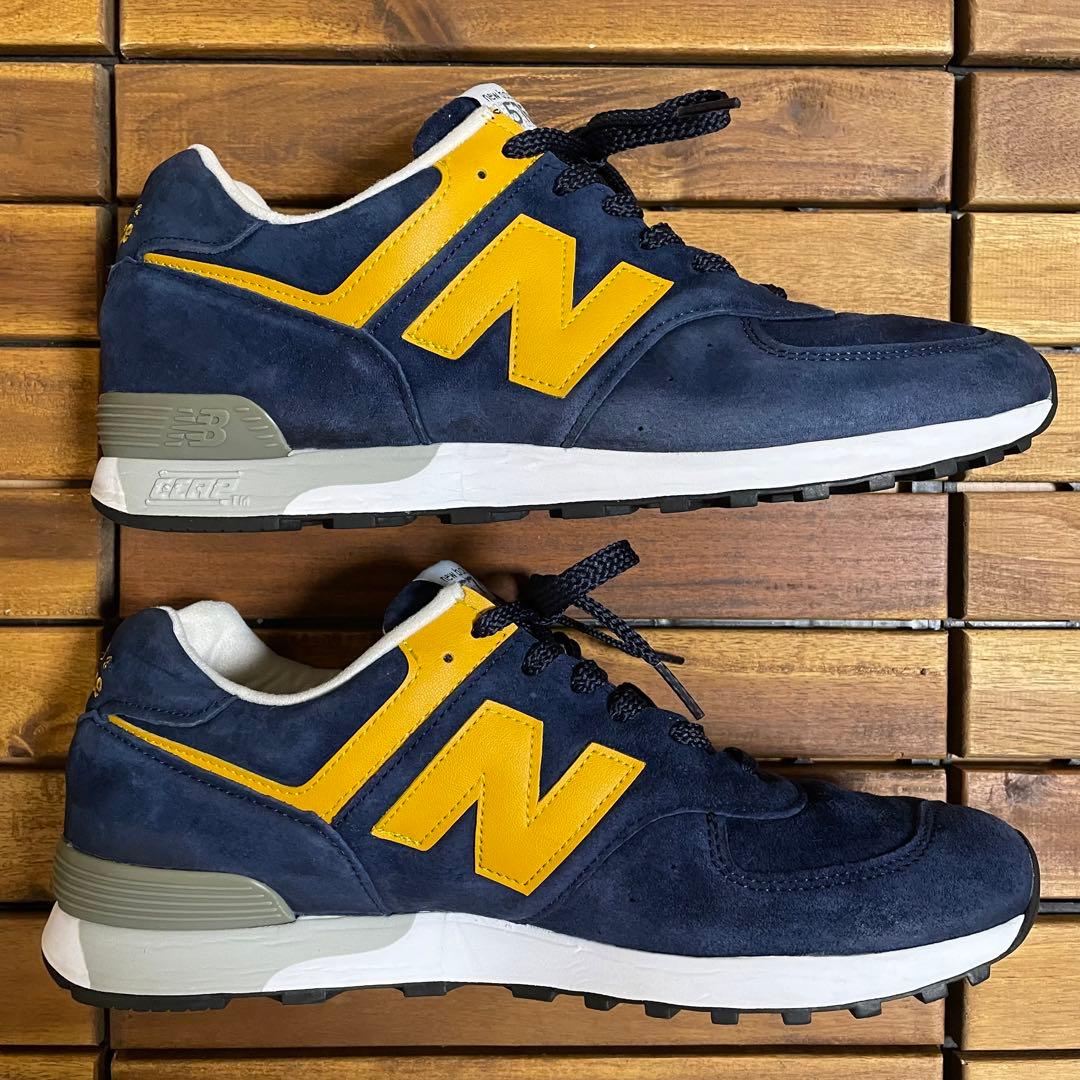 UK製 ニューバランス M576 PBY 27.5 ネイビー イエロー - メルカリ