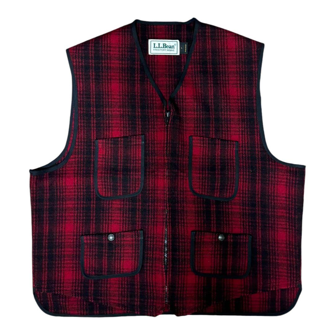 80s L.L.BEAN ハンティングベスト シンチバック