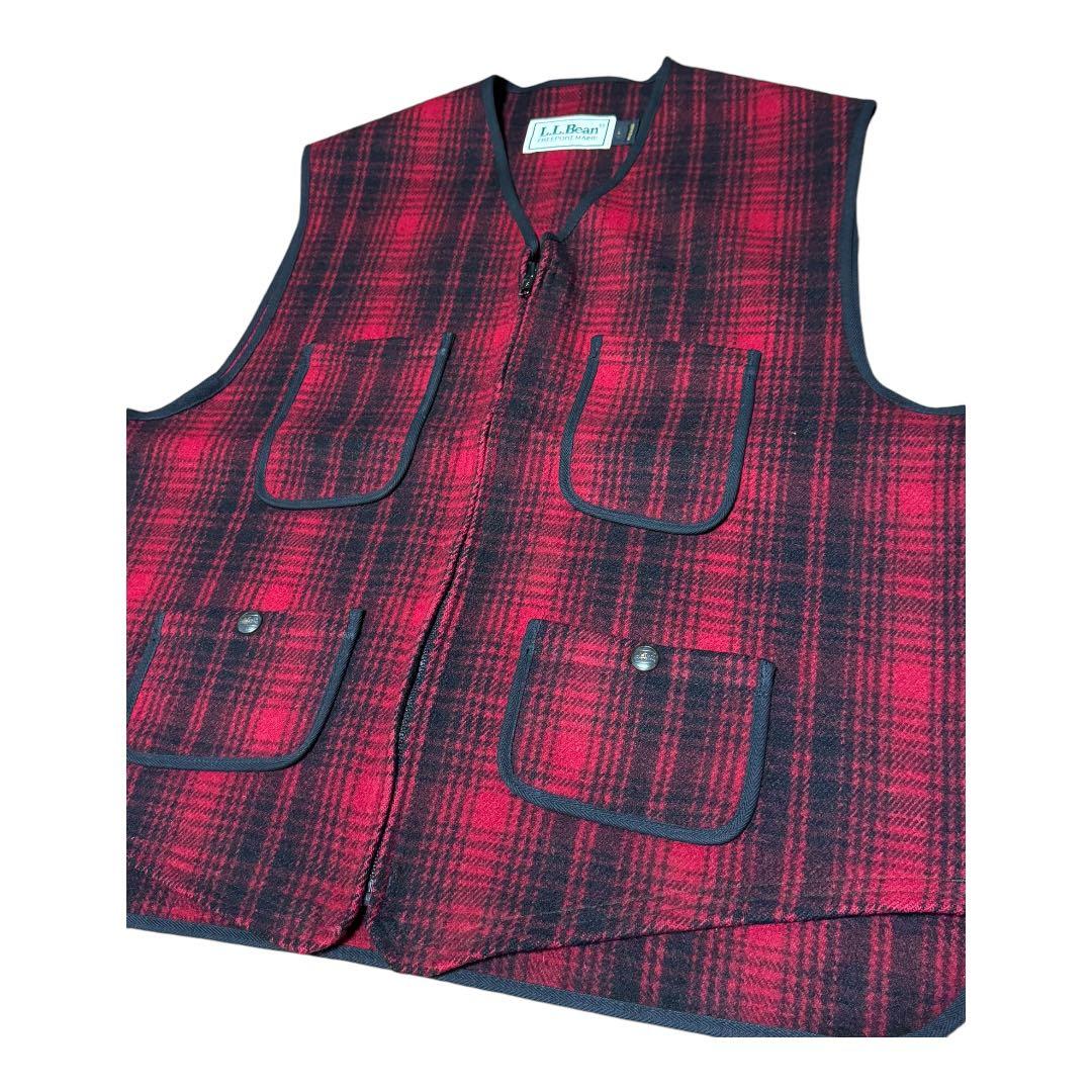 80s L.L.BEAN ハンティングベスト シンチバック