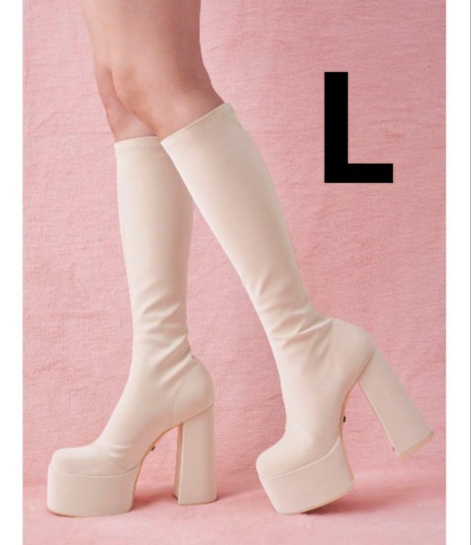 【新品未使用】 Darich ウルトラストレッチレザーロングブーツ L ウルトラストレッチレザーロングブーツ（ブーツ）｜Darich（ダーリッチ