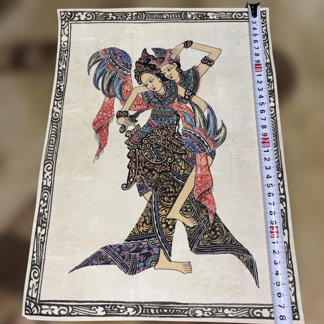 バリ島に伝わる伝統的な絵画「バリ絵画」3枚セット - メルカリ