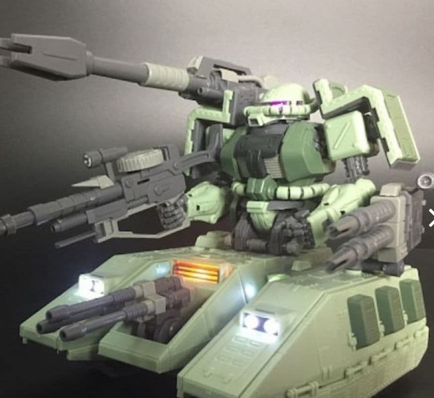 1/100 ザク タンク プラモデル ザクタンク 戦車 mg と同じサイズ